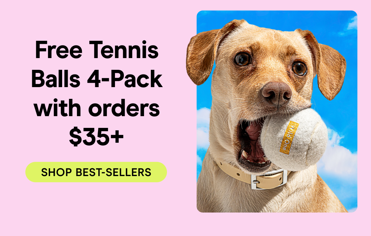 FREE TENNIS BALLS 4-PACK WITH ORDERS $35