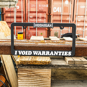 VOID LICENSE PLATE FRAME