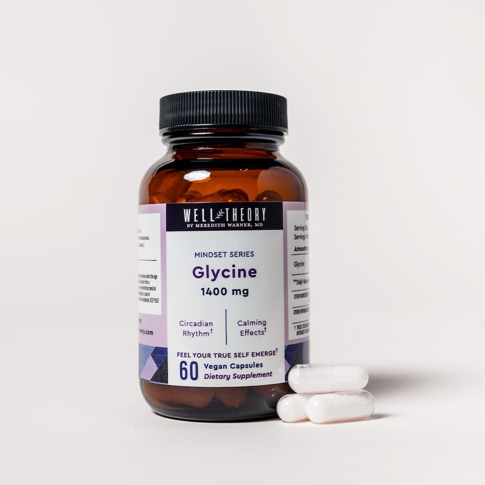 Well Theory Glycine supplement bottle