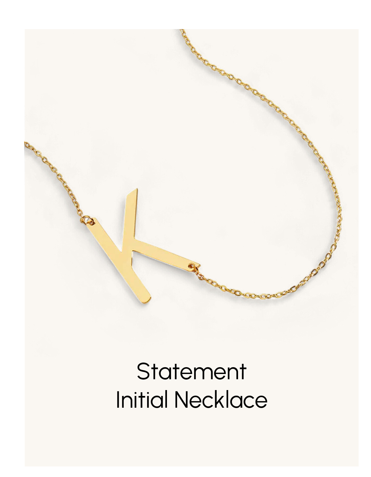 Statement Initial Necklace