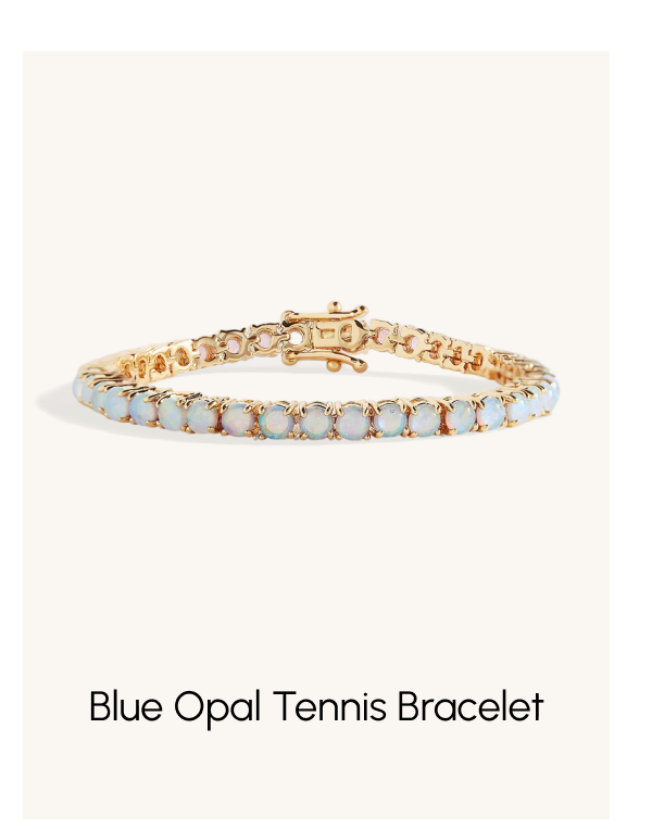 Blue Opal Tennis Bracelet