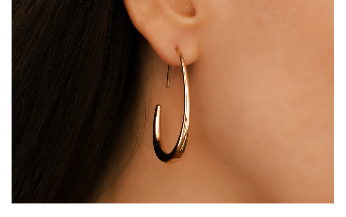 Fluid Hoop Earrings