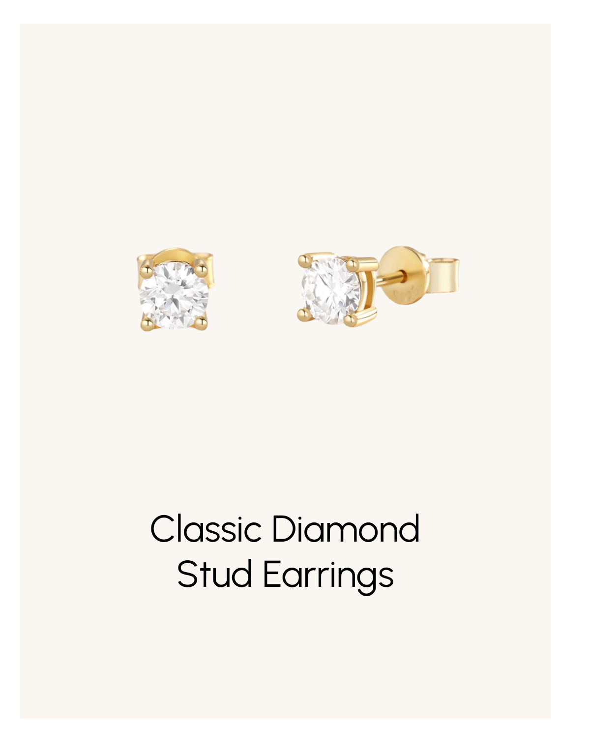 Classic Diamond Stud Earrings