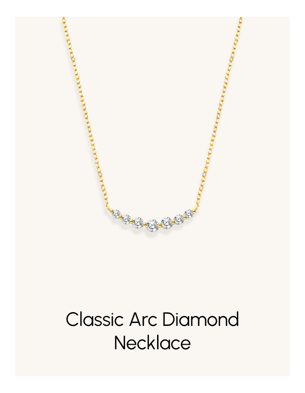 Classic Arc Diamond Necklace