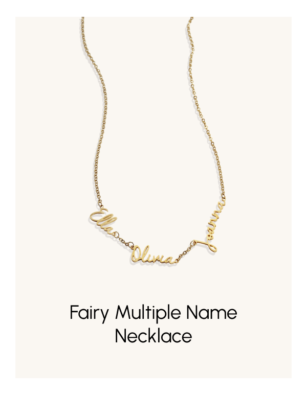 Fairy Multiple Name Necklace