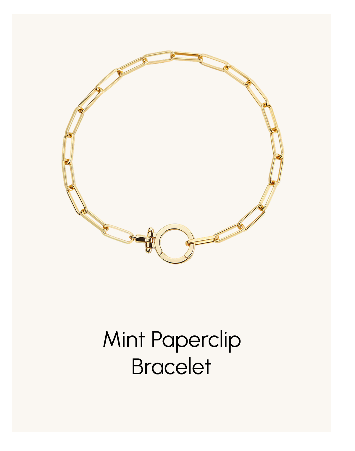 Mint Paperclip Bracelet