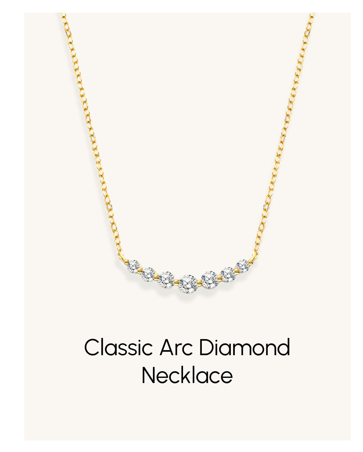 Classic Arc Diamond Necklace