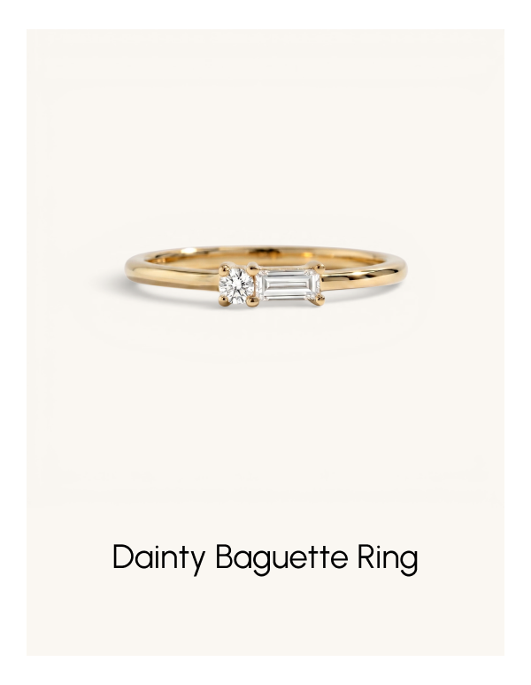 Dainty Baguette Ring
