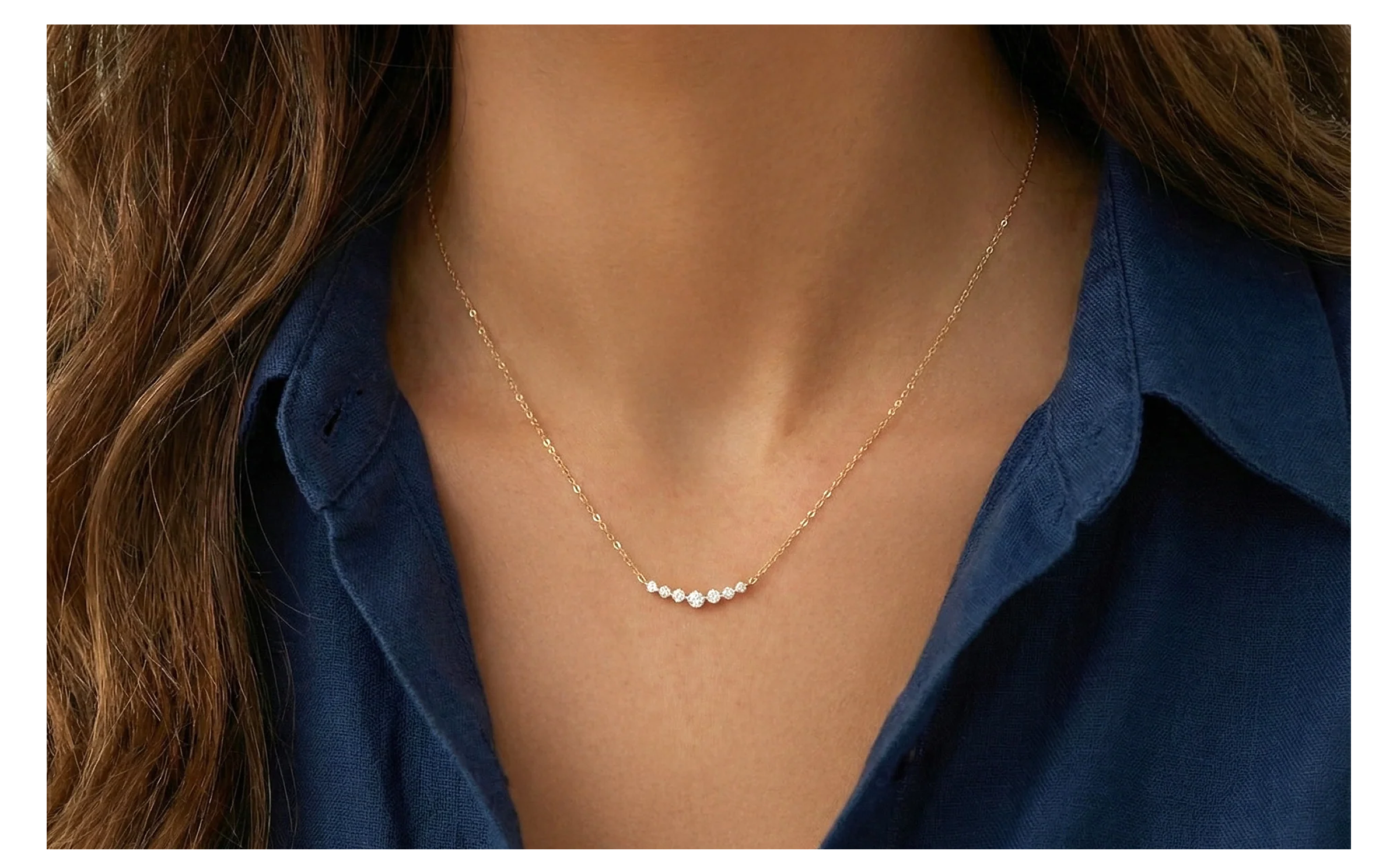 Classic Arc Diamond Necklace