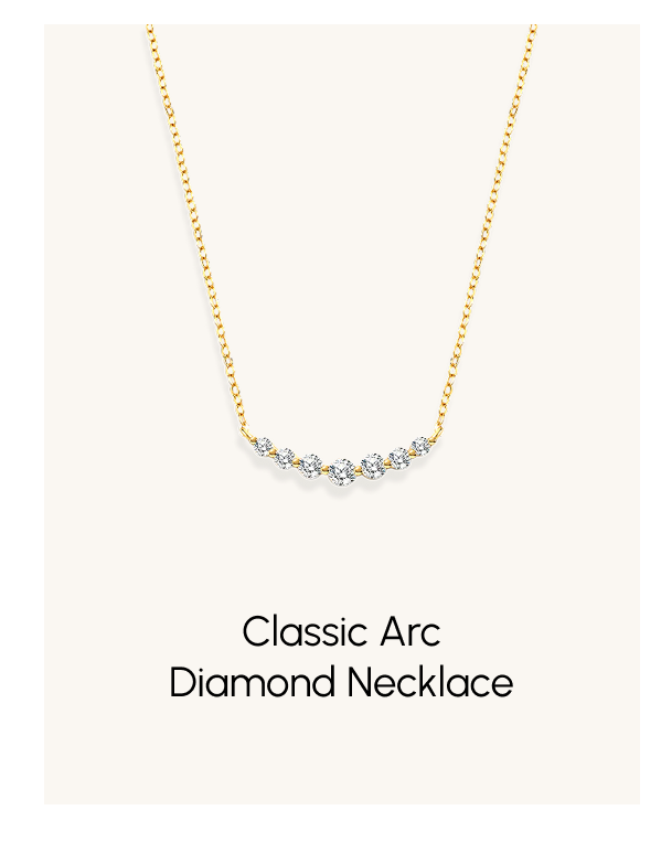 Classic Arc Diamond Necklace