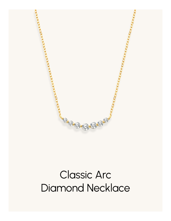 Classic Arc Diamond Necklace