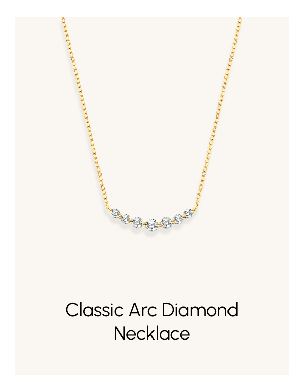 Classic Arc Diamond Necklace