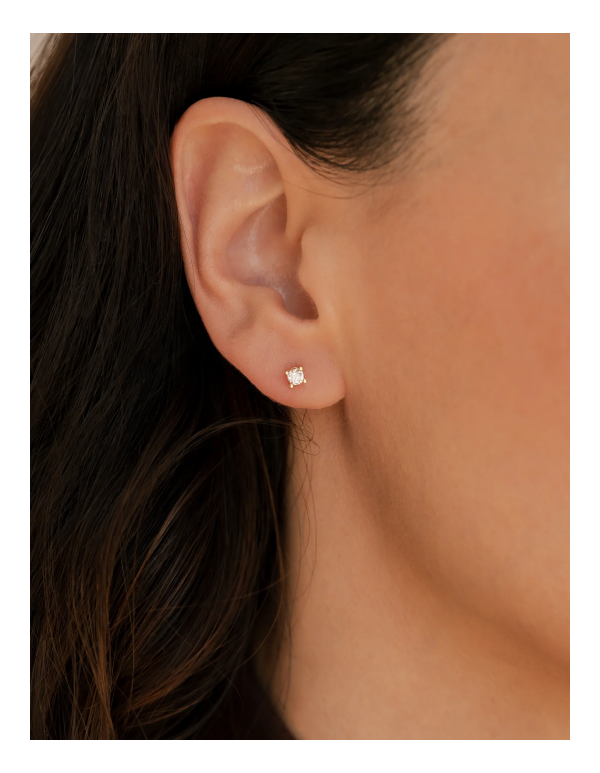 Classic Diamond Solitaire Earrings