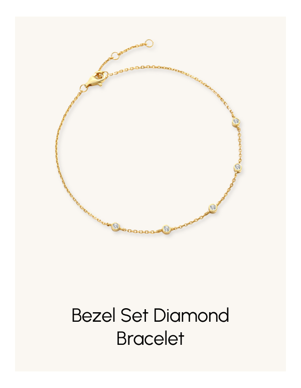 Bezel Set Diamond Bracelet