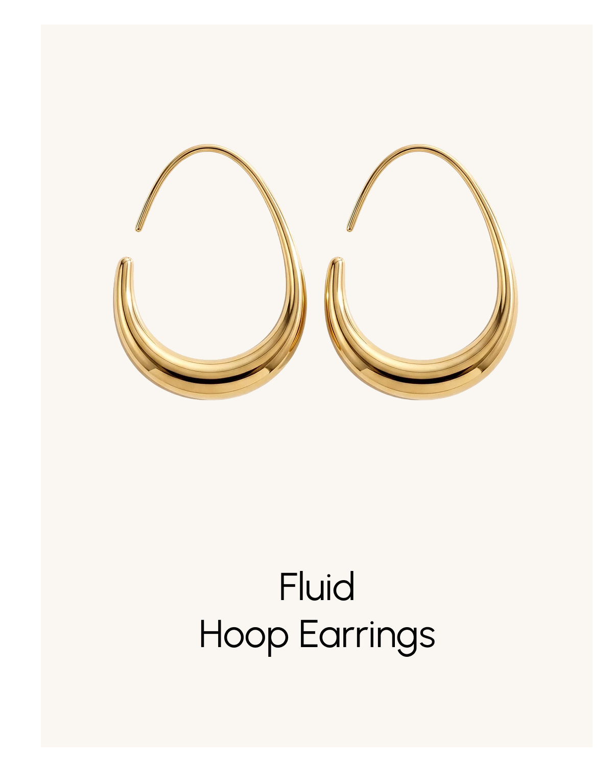 Fluid Hoop Earrings