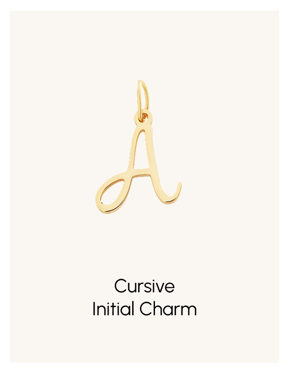 Cursive Initial Charm