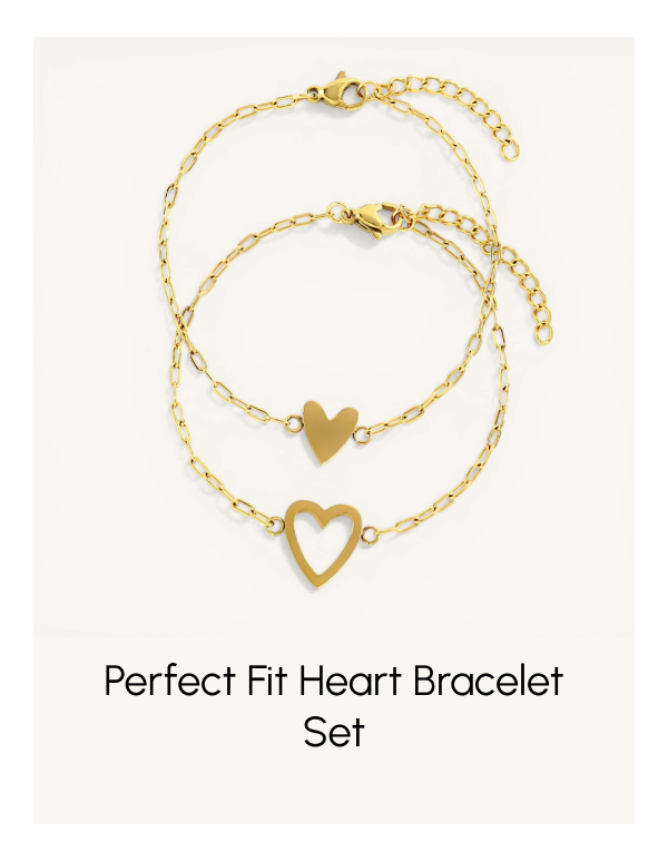 Perfect Fit Heart Bracelet Set