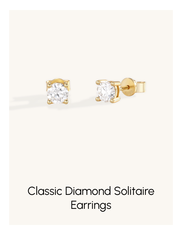Classic Diamond Solitaire Earrings