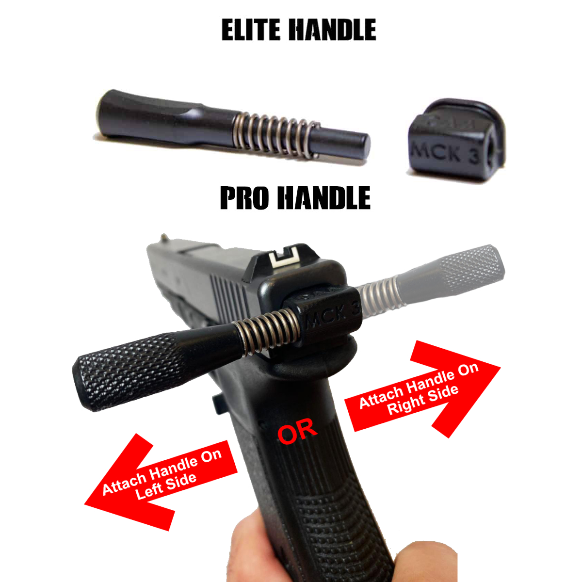 New Glock Elite, Pro and 44 Charging Handles CAA Gear Up