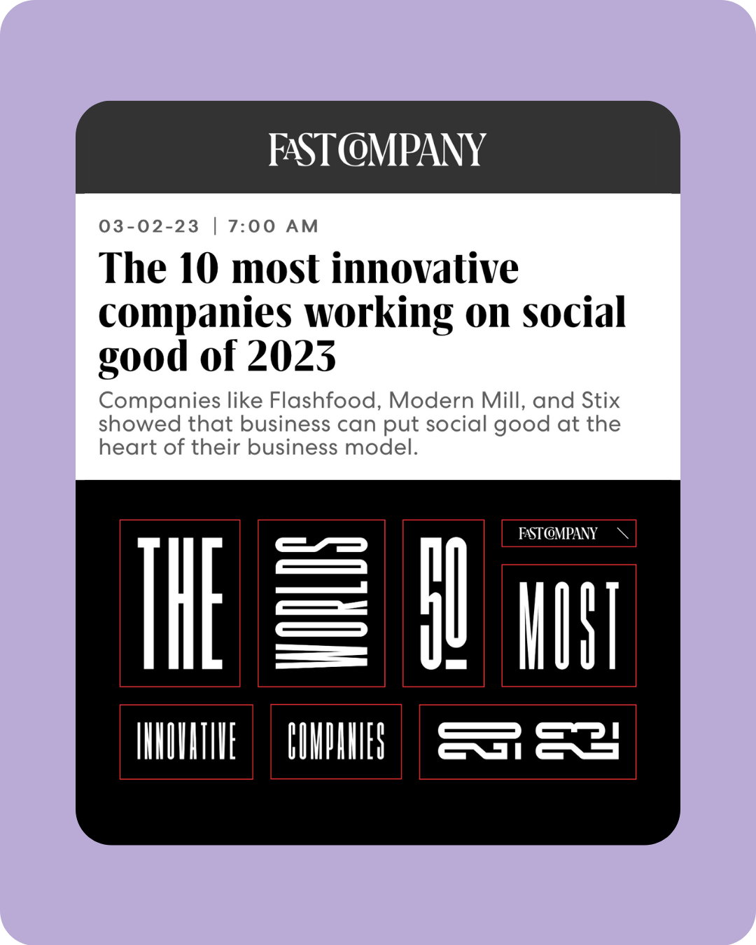 Fast Company The 10 most innovative companies working in social good of 2023