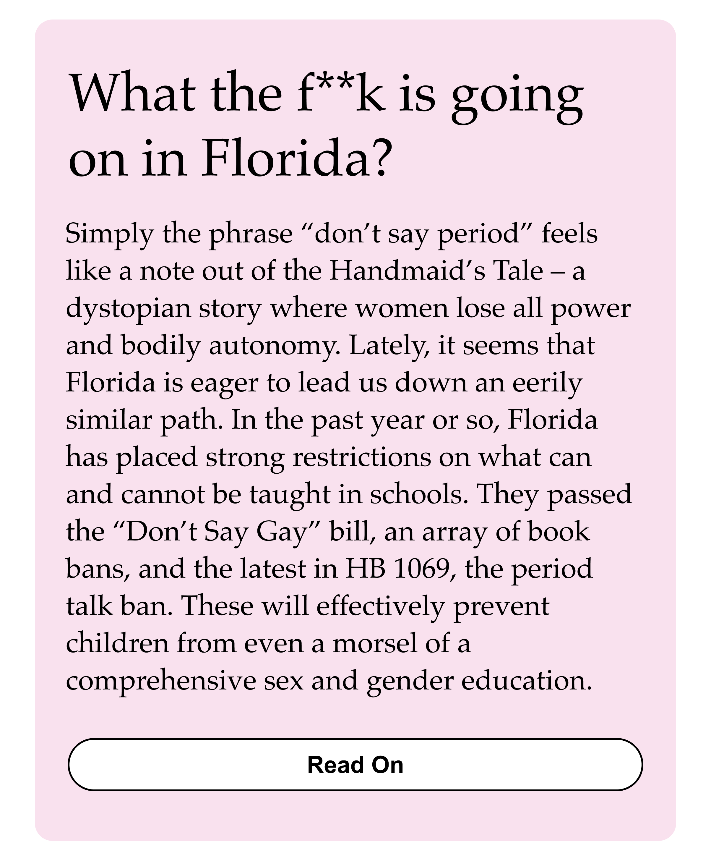 Read What the f**k is going on in Florida