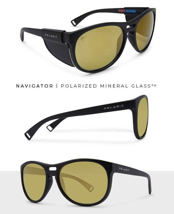 Navigator Now Available in Gold Glass Lenses Pelagic Gear