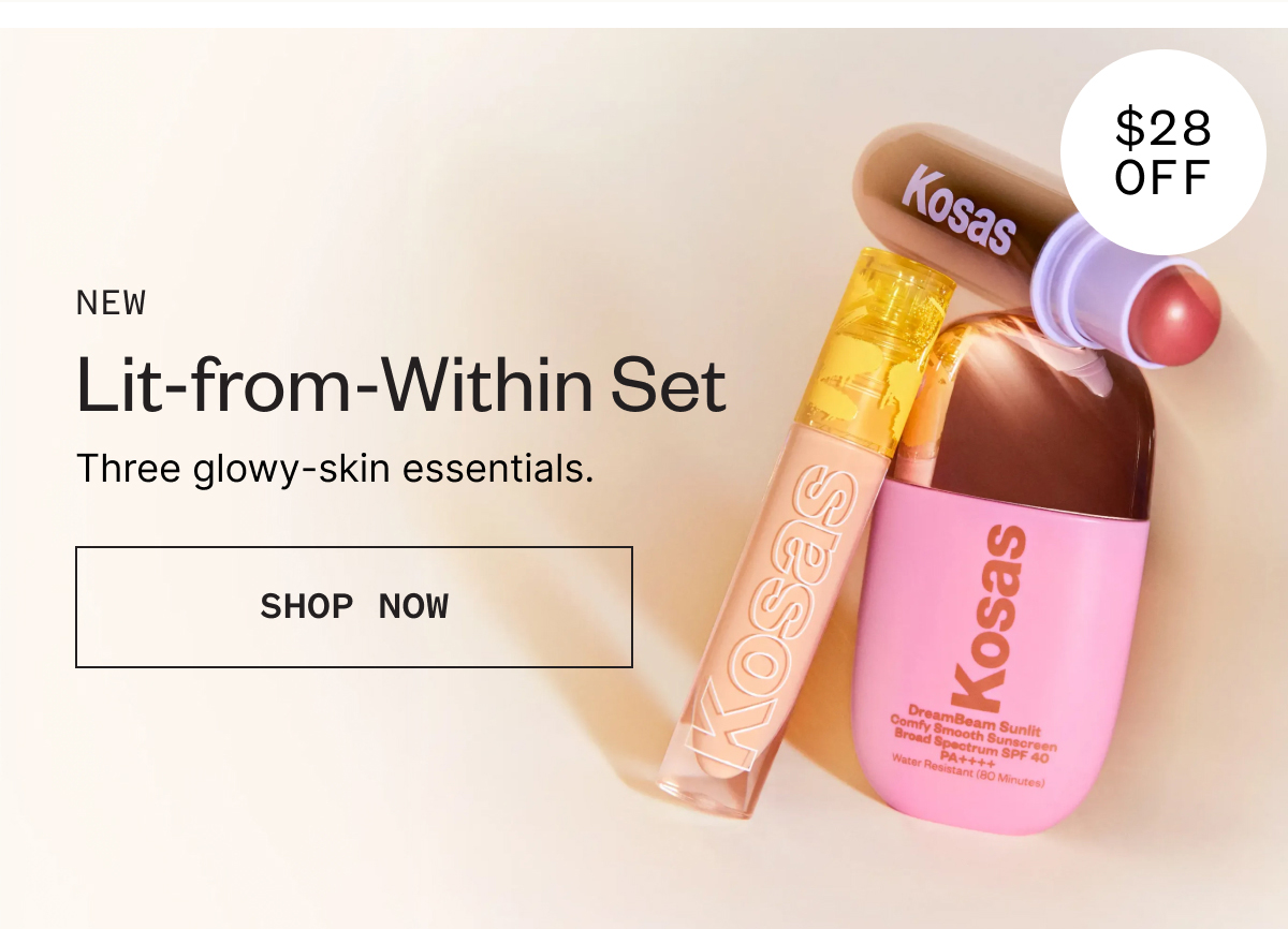 Lit-from-Within Set $28 Off | Three glowy-skin essentials.