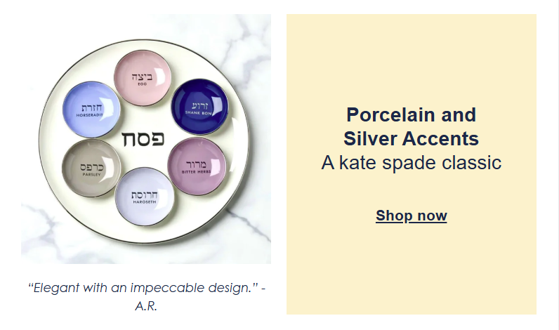 Oak Street Seder Plate by kate spade new york