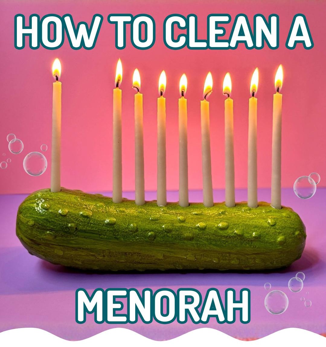 How to clean your menorah