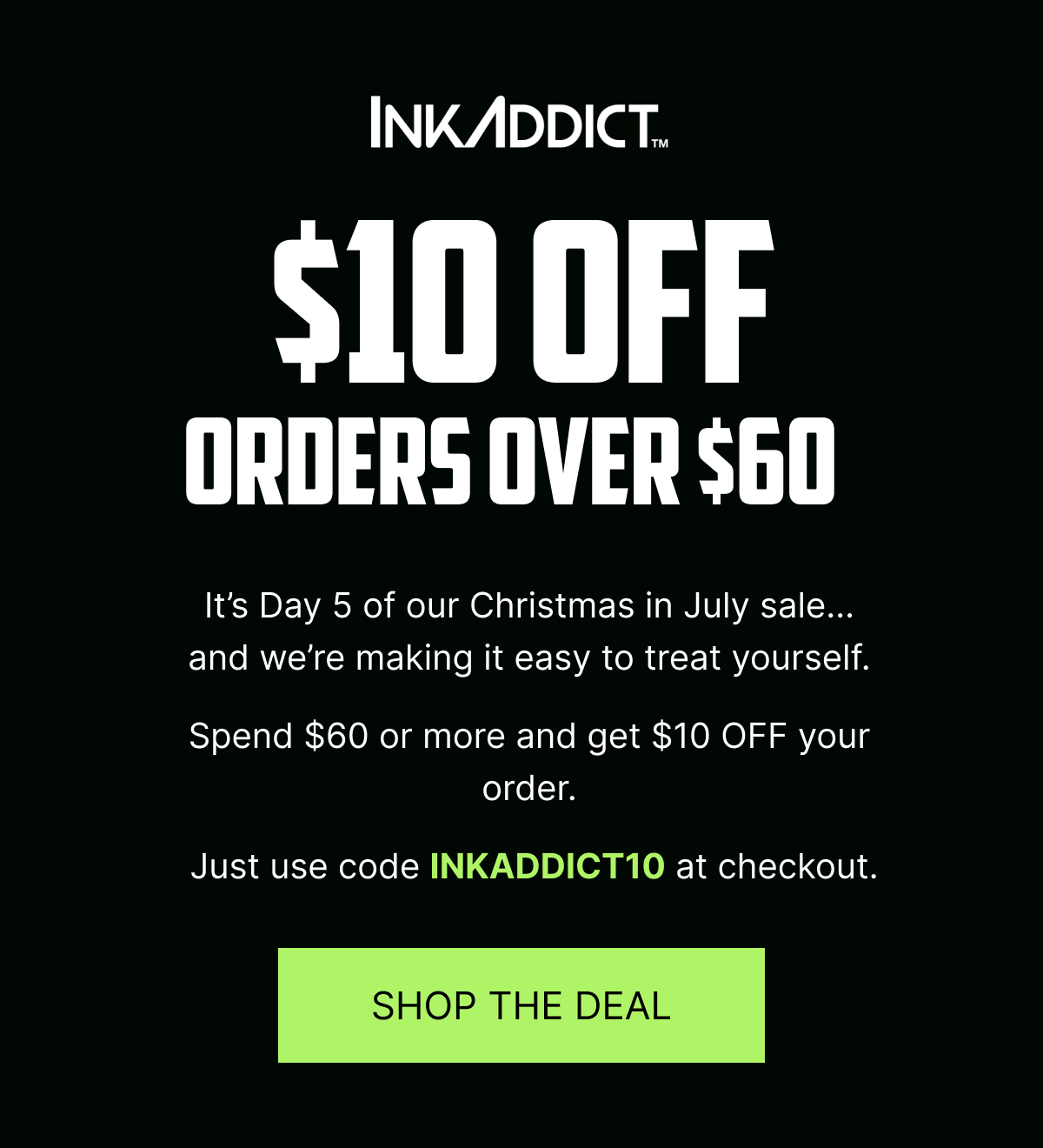 $10 off on orders over $60