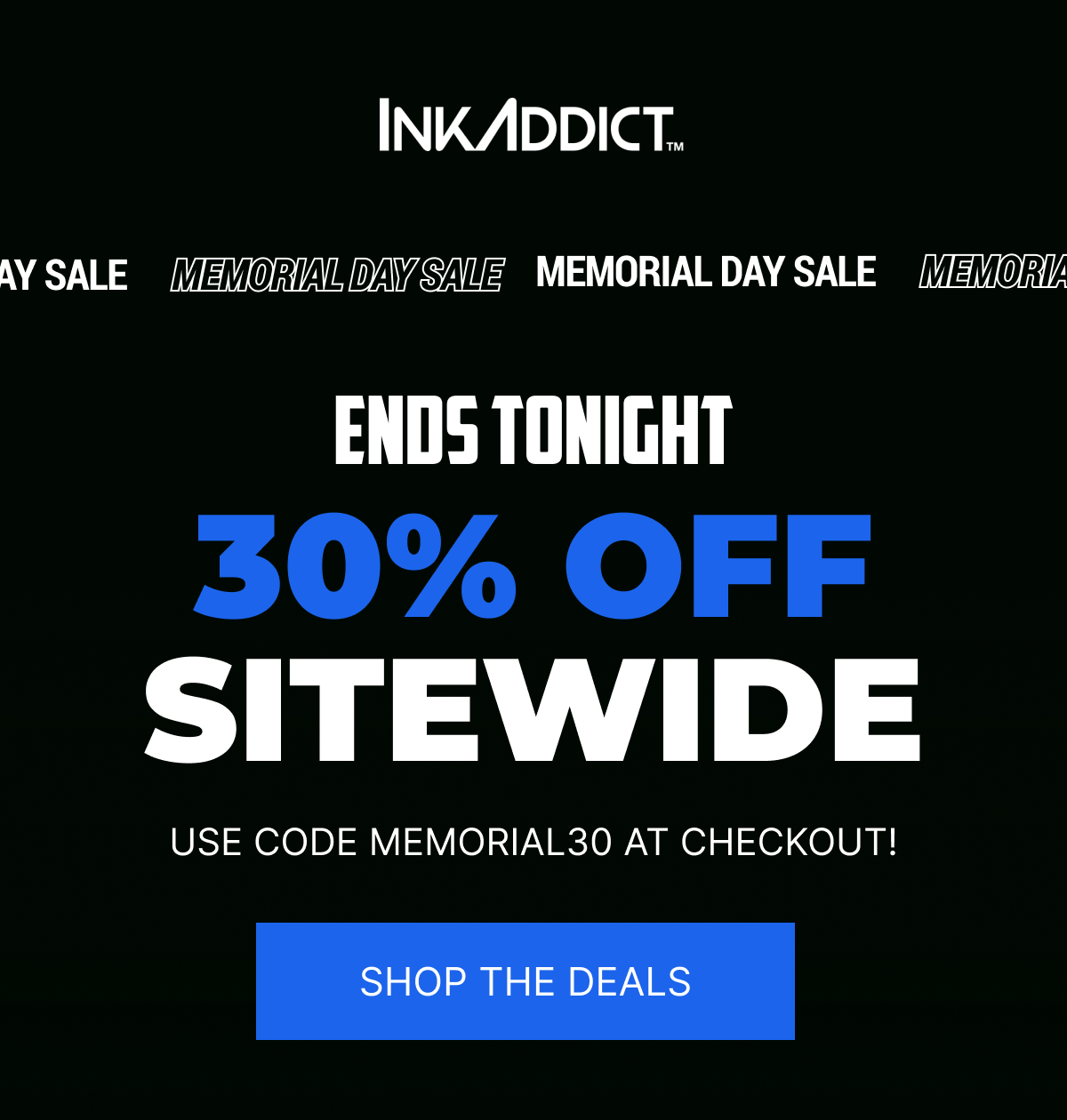 MEMORIAL DAY SALE: 30% OFF SITEWIDE