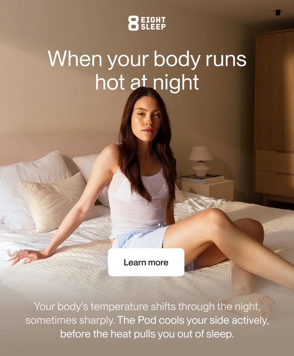When your body runs  hot at night