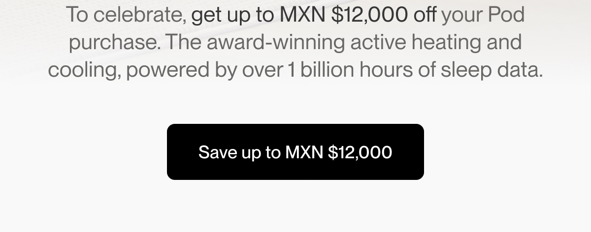 The award-winning active heating and cooling, powered by over 1 billion hours of sleep data.