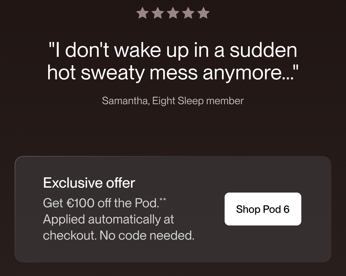 "I don't wake up in a sudden  hot sweaty mess anymore..."