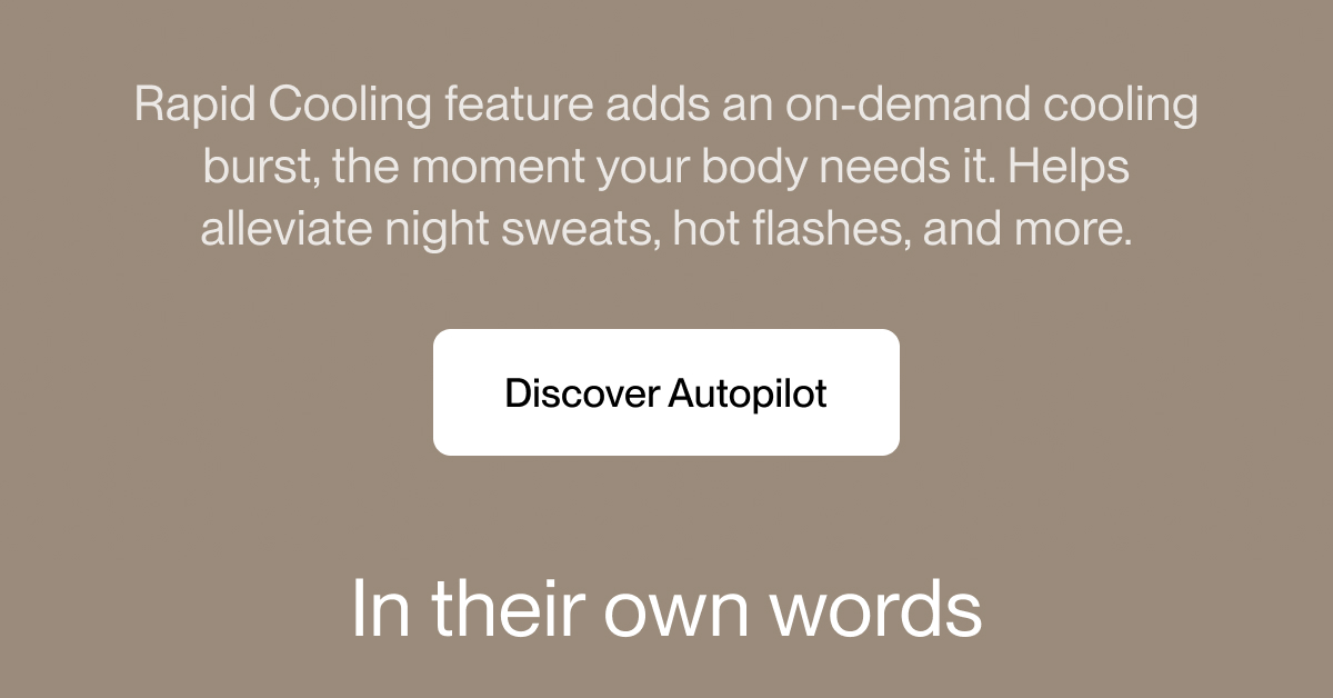 Rapid Cooling feature adds an on-demand cooling burst, the moment your body needs it.