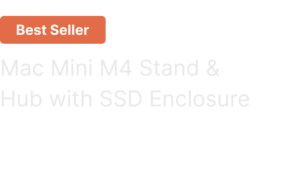 Container Mac Mini M4 Stand & Hub with SSD Enclosure