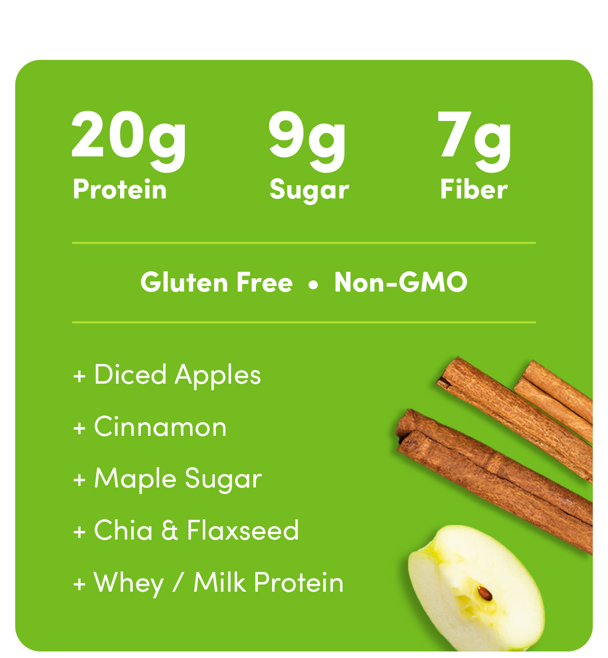 Our most classic hit? Green Apple Cinnamon. Oats Overnight