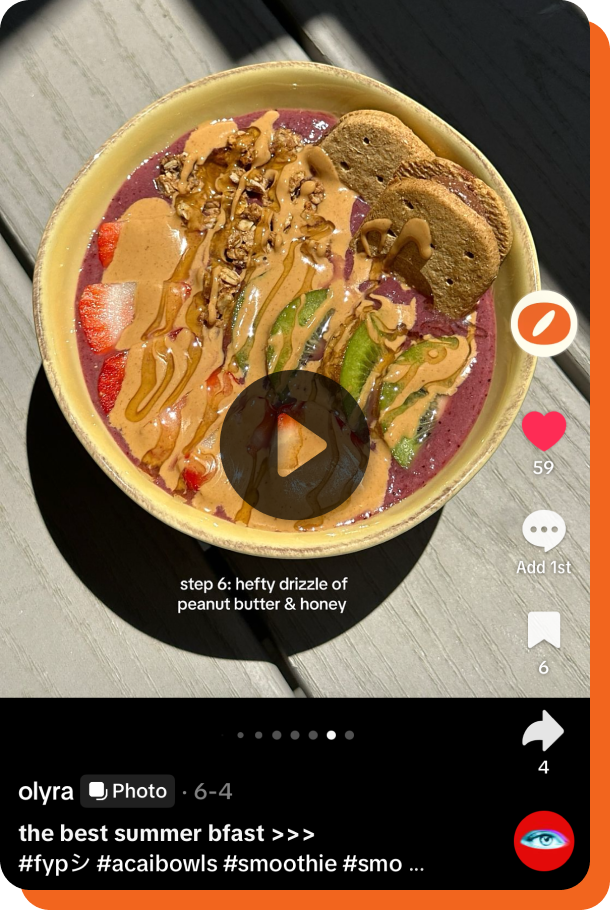 Watch Olyra Acai Bowl Recipe on Tiktok