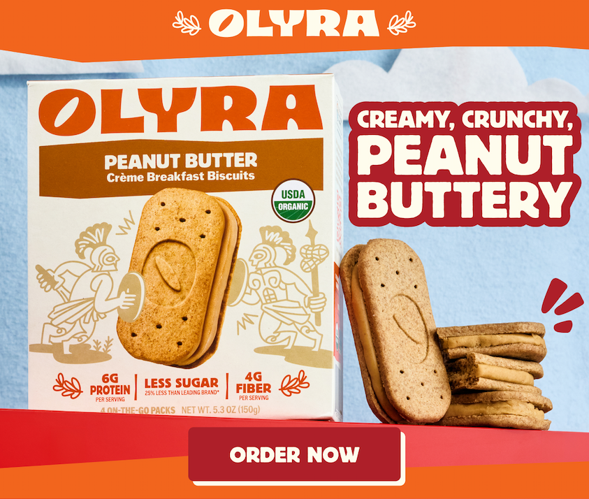 Olyra Peanut Butter Creme Biscuits Available Now