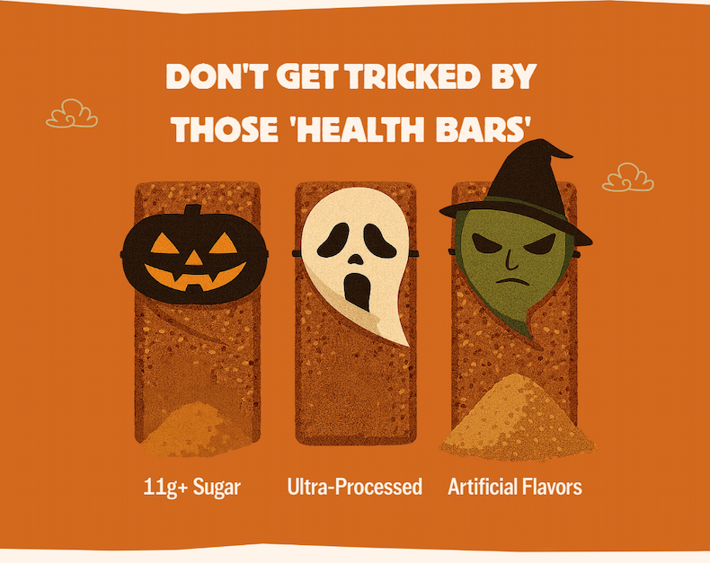 Don't get tricked by those 'health bars' that are filled with sugar, ultra-processed ingredients and artificial flavors