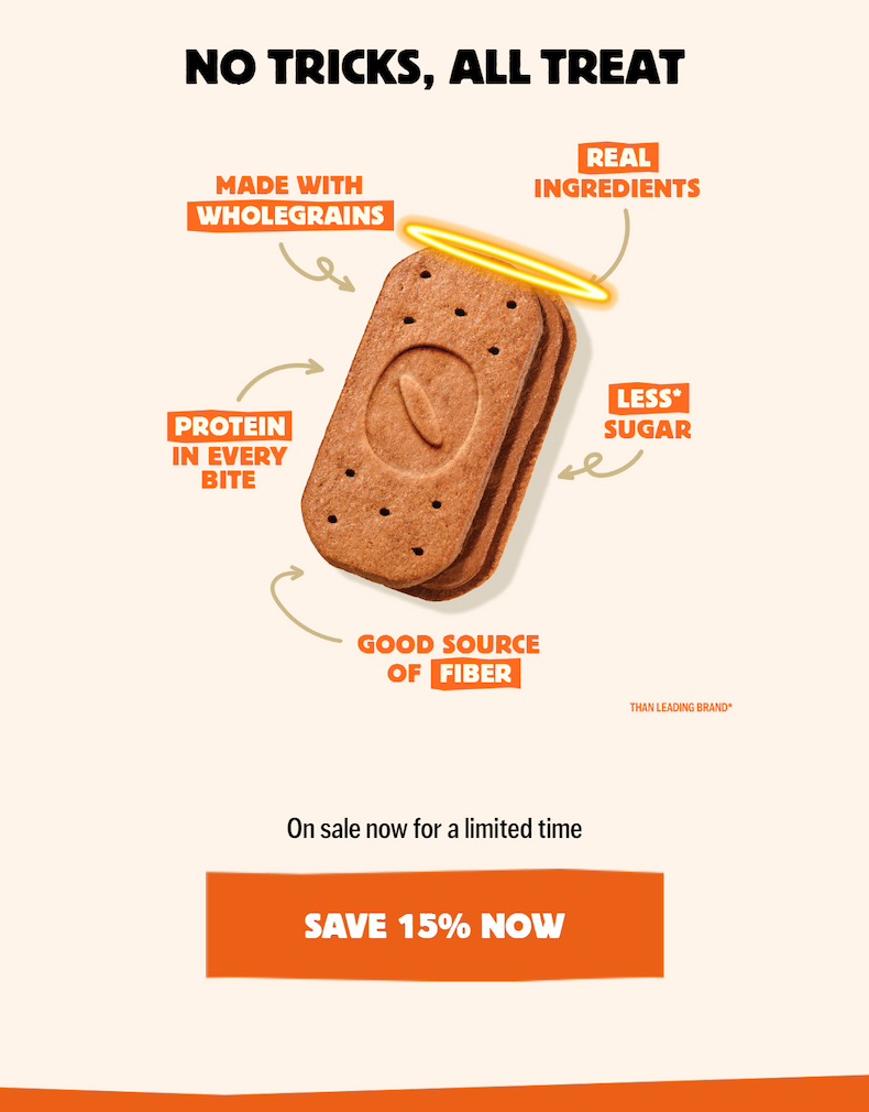 Olyra Bars are all treats, no tricks.