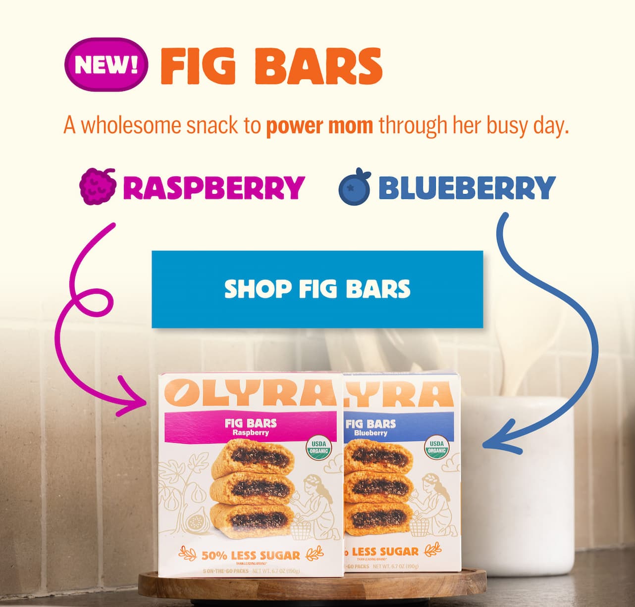 Fig Bars: A wholesome snack to power mom through her busy day.