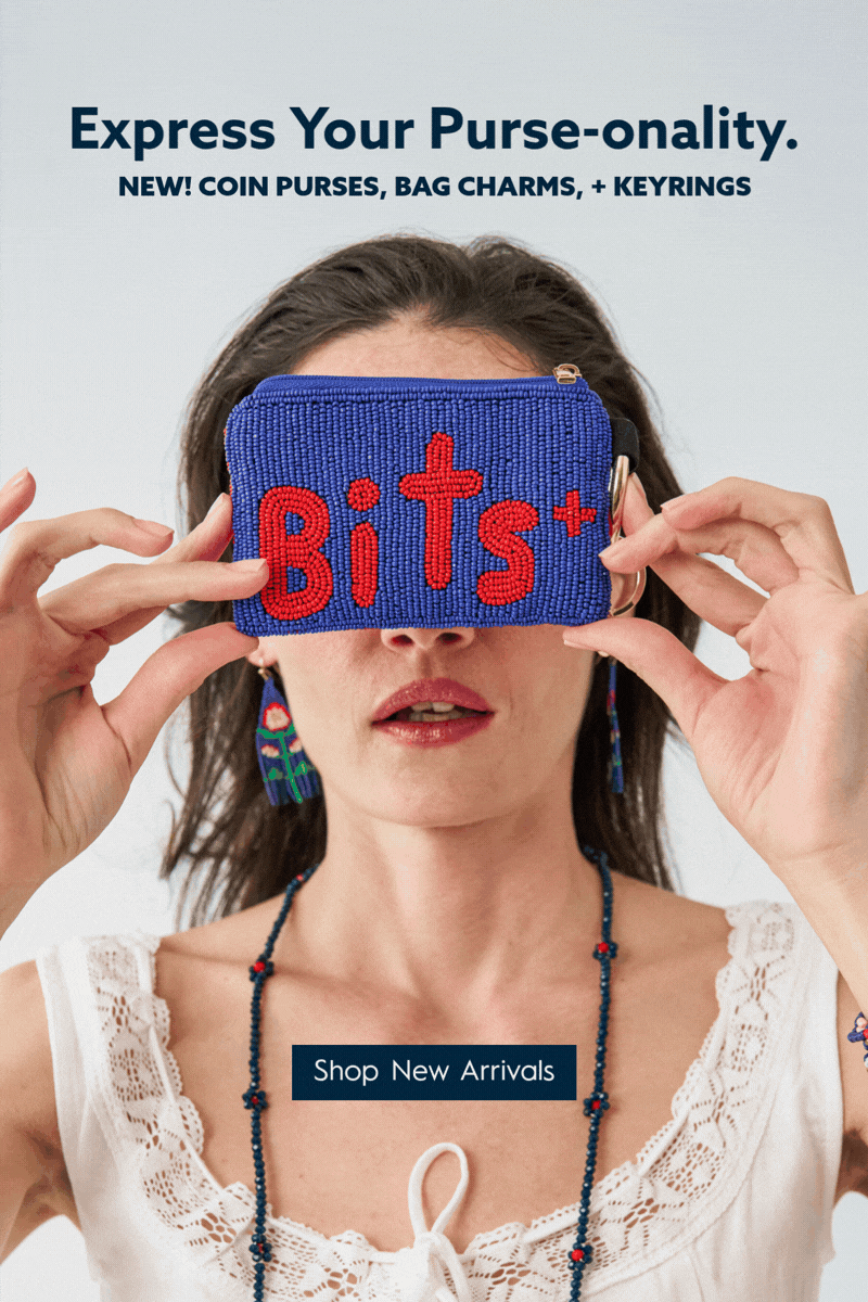 GIF of model with 'Bits + Bobs' Mary Coin Purse