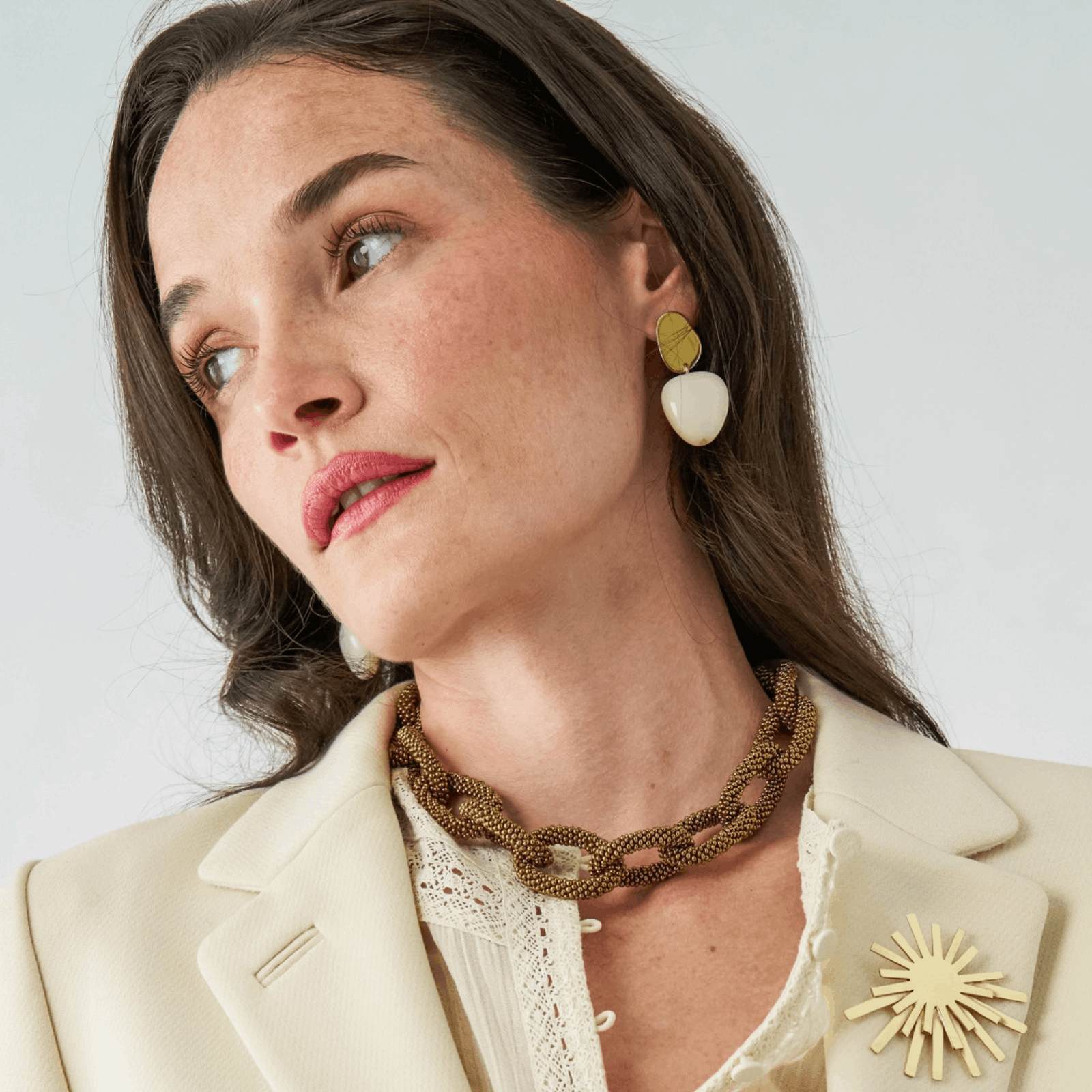 Image of Nina Earrings in White