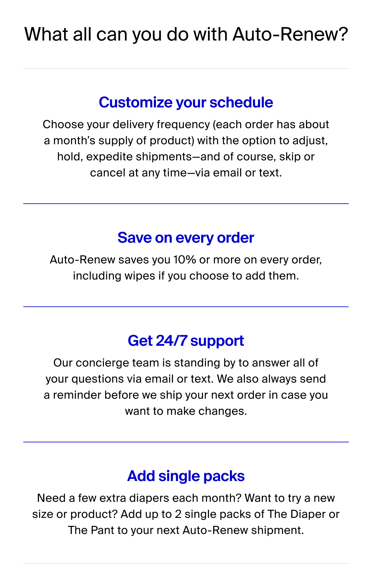 What all can you do with Auto-Renew