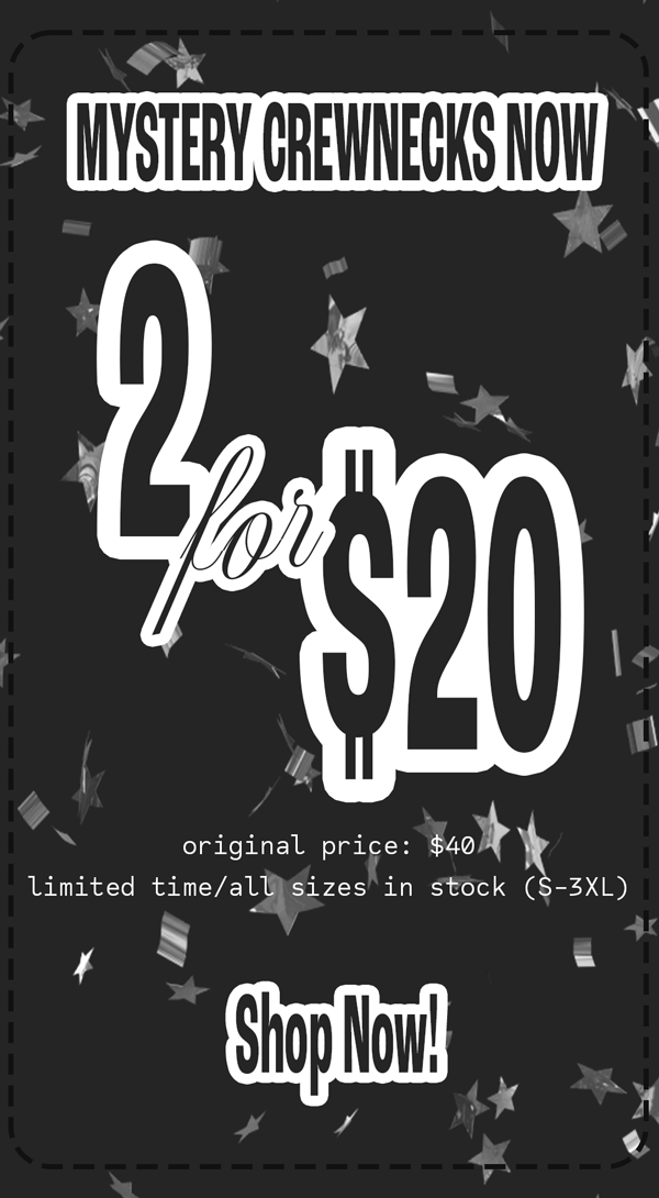 ⚡ 2 Mystery Crews for 20 ⚡ Fanjoy