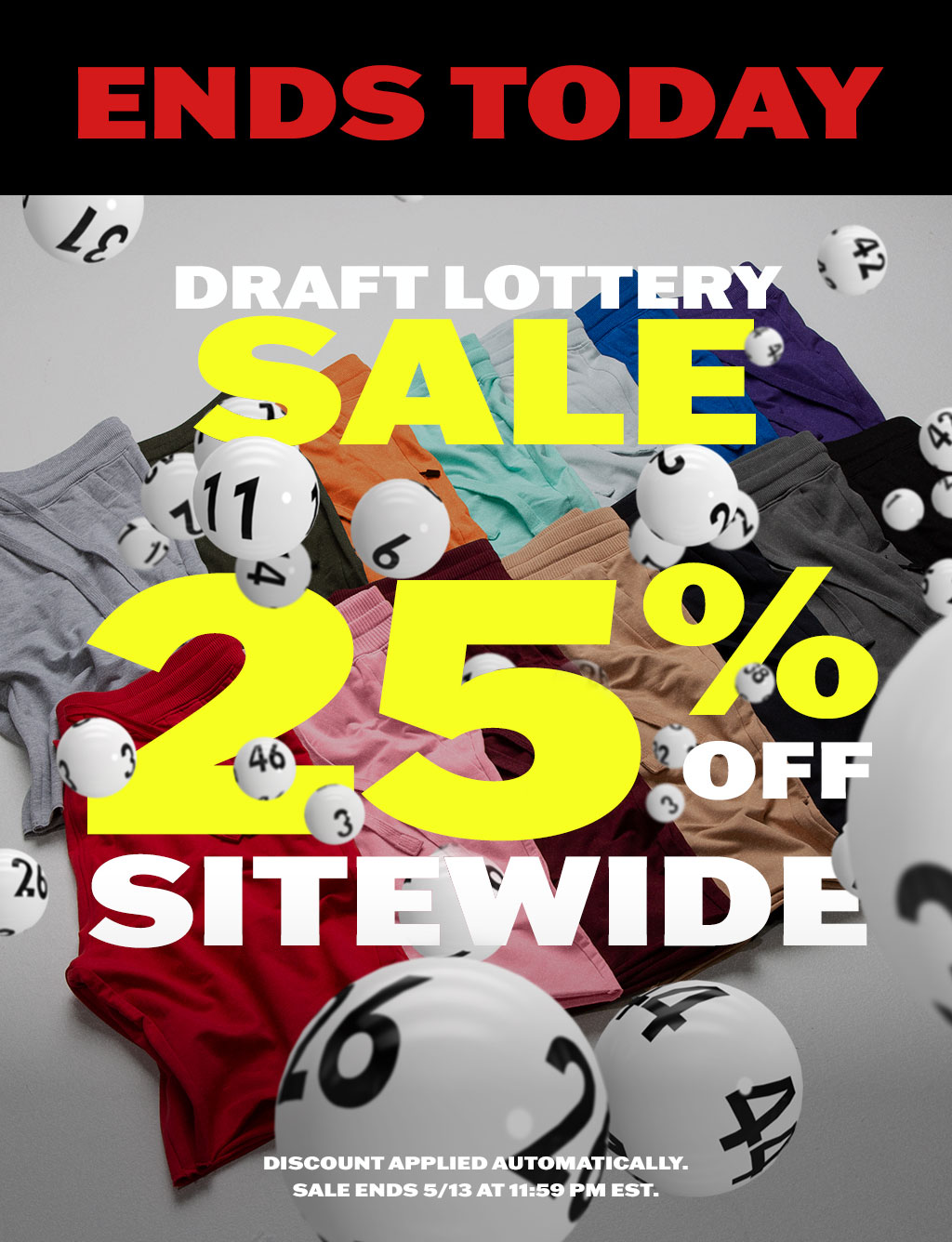 Ends Today: Draft Lottery Sale - 