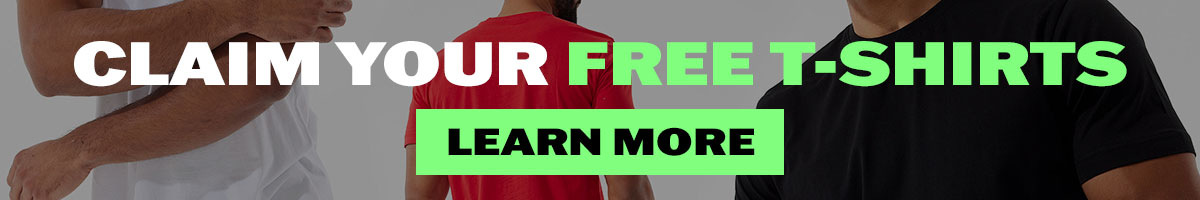 Claim Your Free T-Shirts - Learn More