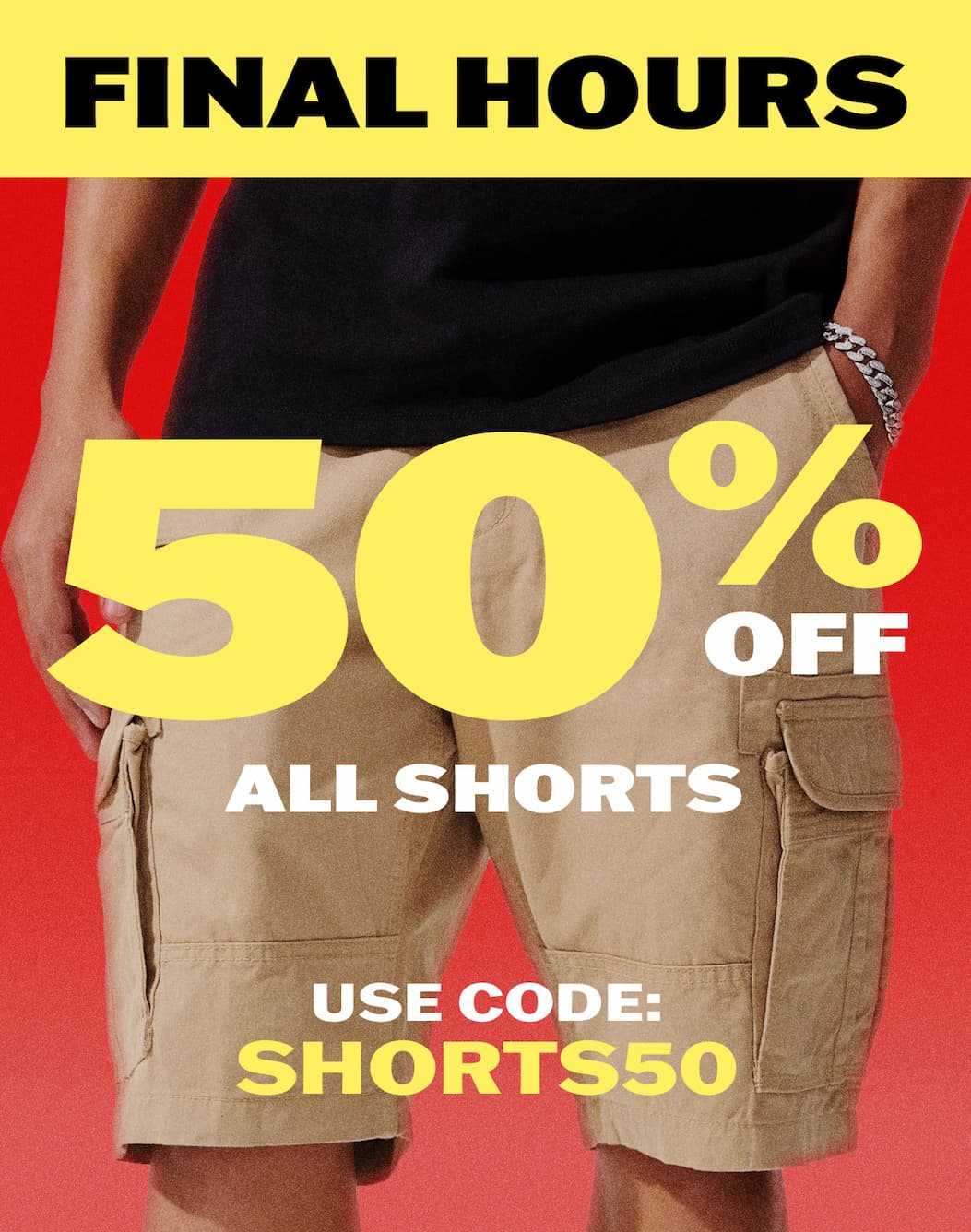 50% off all shorts with code SHORTS50.