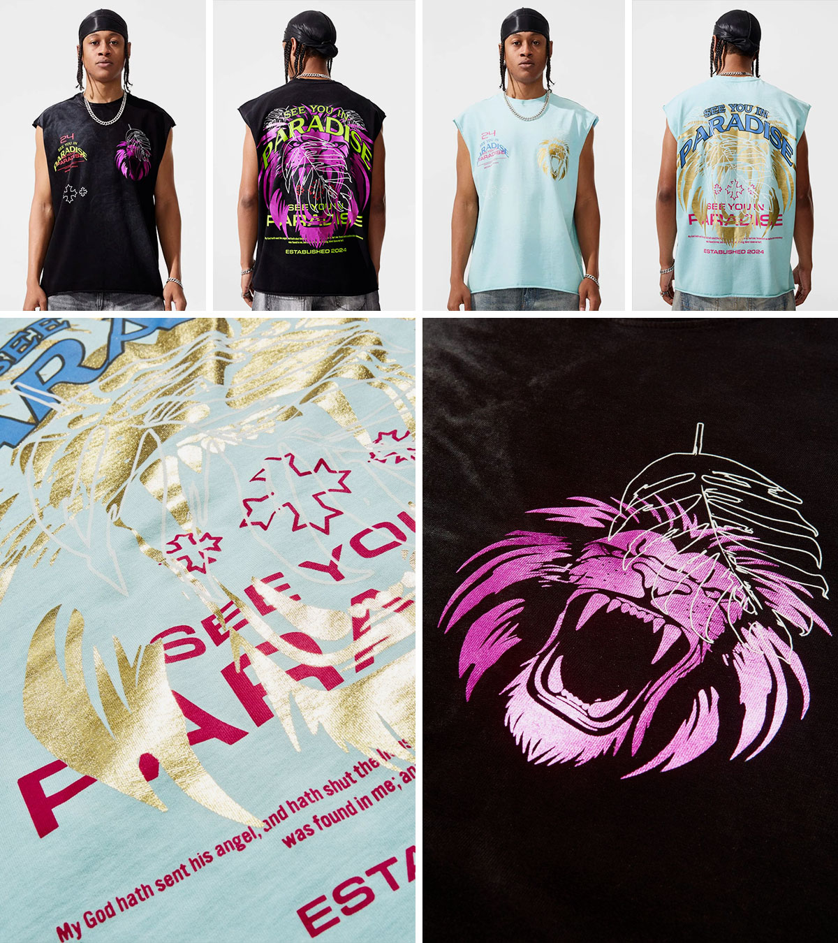 LIONS DEN CUT OFF T-SHIRT